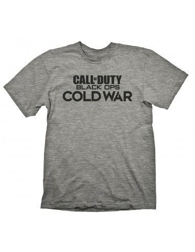 13228-Apparel - Camiseta Call of Duty: Cold War ""Logo"" Gris Melange S (Blister)-4020628704438