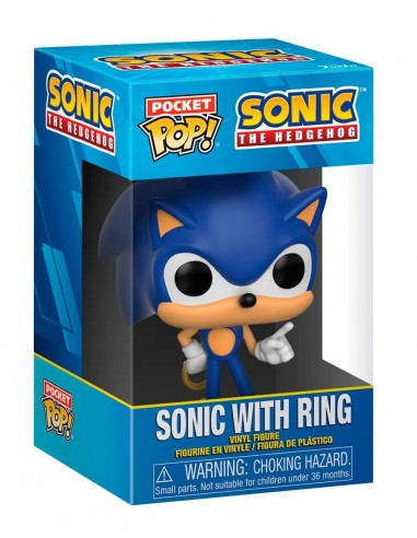 13684-Figuras - Figura POP! Sonic - Pocket Pop - Sonic + Kid Tee (M)-0889698703901