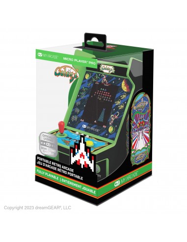 13714-Retro - Micro Player Galaga 2 Games 6,75 inch-0845620041954