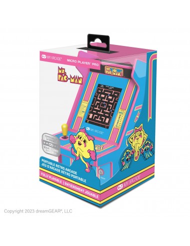 13712-Retro - Micro Player Ms PacMan 6.75 inch-0845620070091