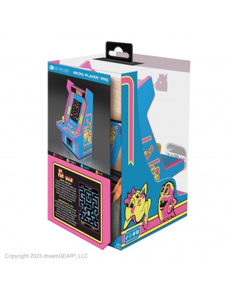 -13712-Retro - Micro Player Ms PacMan 6.75 inch-0845620070091