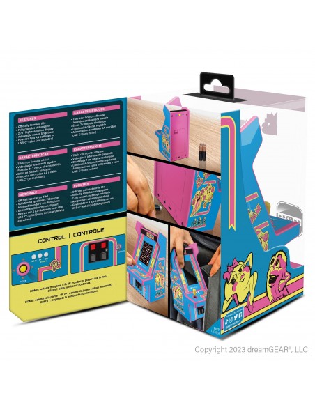 -13712-Retro - Micro Player Ms PacMan 6.75 inch-0845620070091