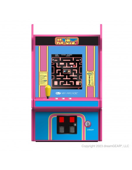 -13712-Retro - Micro Player Ms PacMan 6.75 inch-0845620070091