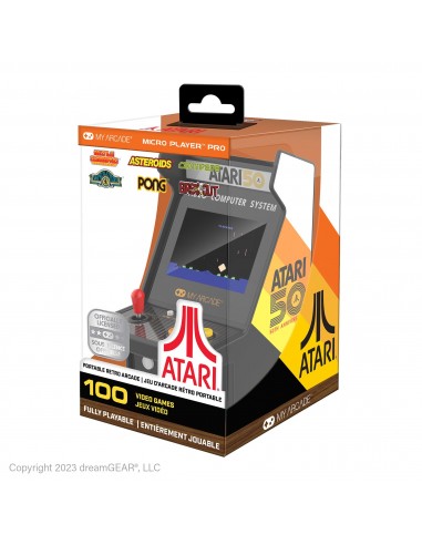 13720-Retro - Micro Player Atari 100 Games 6,75 inch-0845620070138