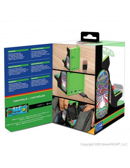 -13723-Retro - Nano Player Galaga 2 Games 4,5 inch-0845620041978