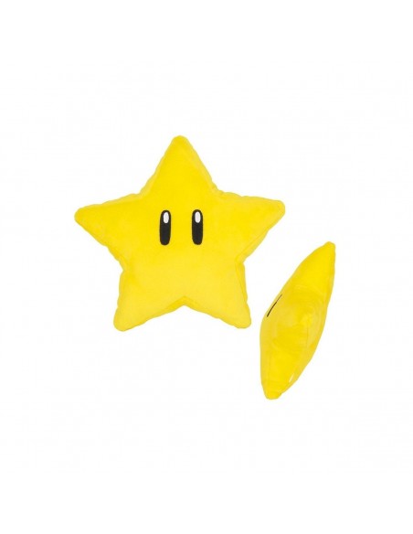 -8603-Peluches - Peluche Super Mario Super Star 18 cm -3760259934255