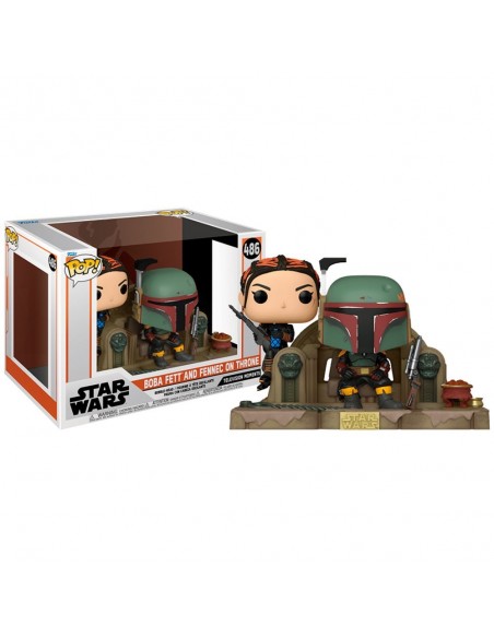 -7579-Figuras - Figura POP! The Mandalorian Boba Fett & Fennec Shand 9cm-0889698583916