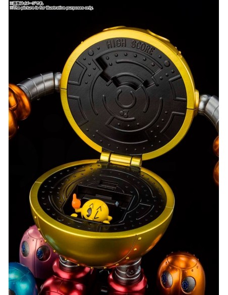 -7759-Figuras - Figura Pac-Man Chogokin 10,5 cm-4573102615060