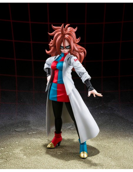 -11187-Figuras - Figura Dragon Ball Z Fighter A-21 Androide Lab Coat 15 cm-4573102637550