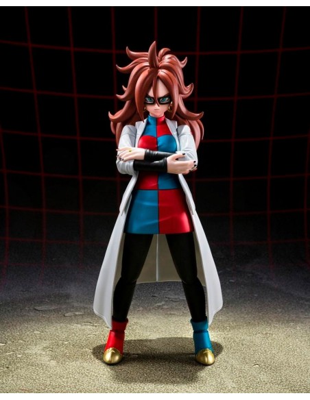 -11187-Figuras - Figura Dragon Ball Z Fighter A-21 Androide Lab Coat 15 cm-4573102637550