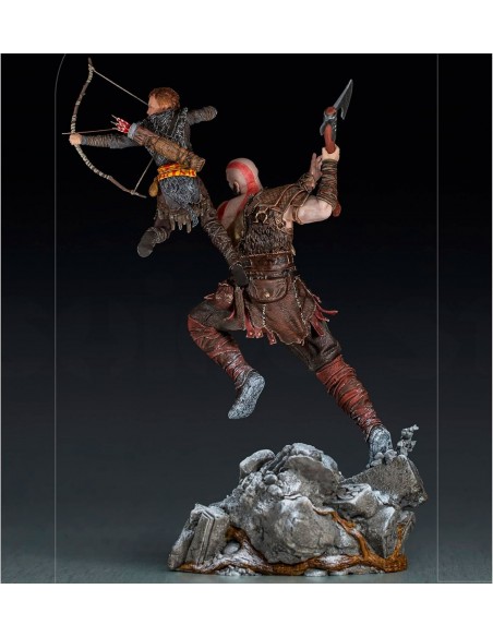 -12150-Figuras - Figura God of War Kratos & Atreus 34 cm-0609963128457