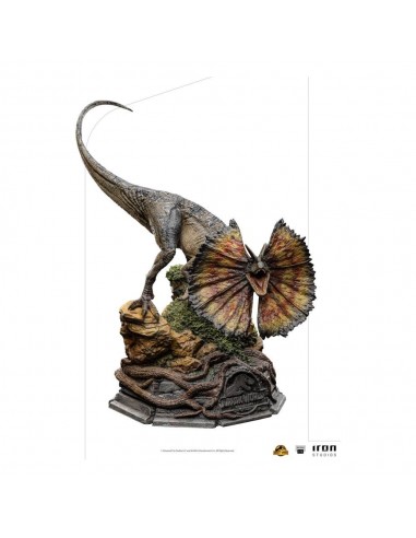 14453-Figuras - Figura Jurassic World Dominion 1/10 Dilophosaurus 13 cm-0618231950966