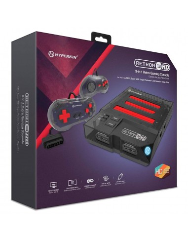 14783-Retro - Consola RetroN 3 HD Mega Drive - Space Black-0810007710921