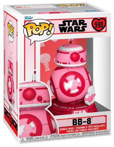 11527-Figuras - Figura POP! Star Wars Valentines Star Wars BB-8 9 cm-0889698676113