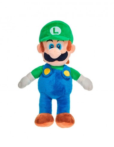 14823-Peluches - Peluche Super Mario - Luigi 20 cm-8425611304323