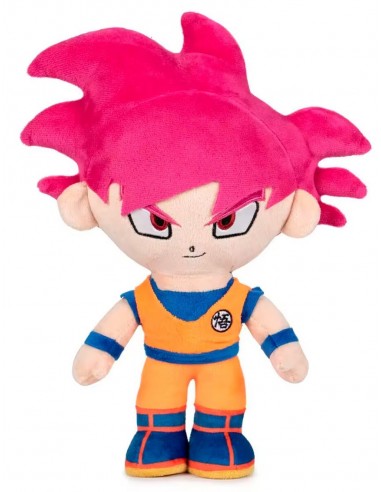 14825-Peluches - Peluche Dragon Ball Son Goku Super Saiyan Dios 22 cm-9504394755825