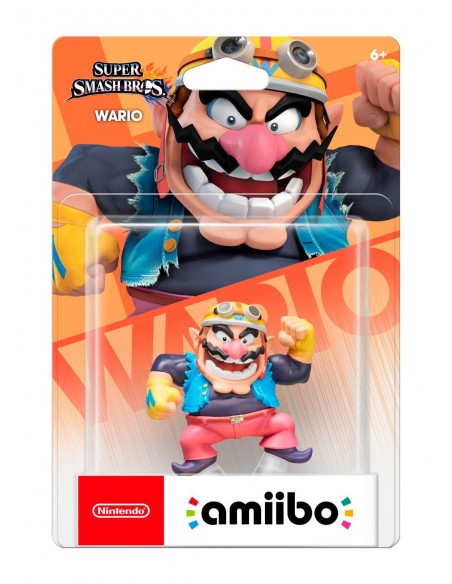 -14467-Amiibos - Figura Amiibo Wario (Serie SSB)-0045496352868