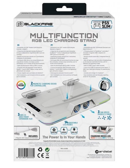 -14496-PS5 - Blackfire Multifunction Led Charge Stand-8431305033332