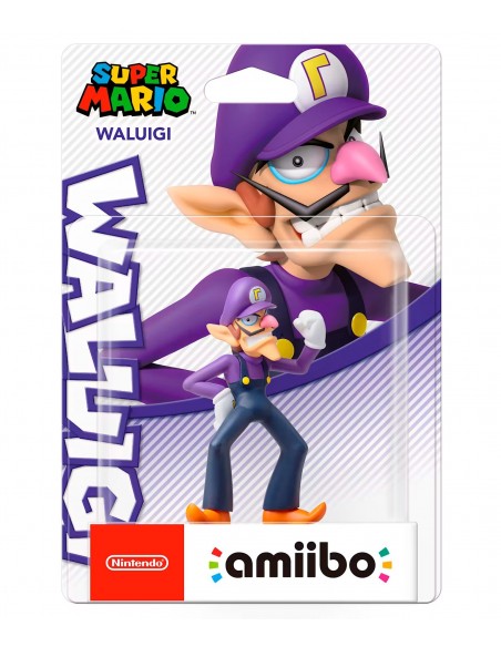 -14728-Amiibos - Figura Amiibo Waluigi (Serie Super Mario)-0045496380175