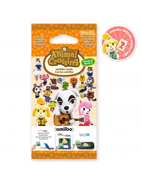 -5156-Amiibos - Pack 3 Tarjetas amiibo Animal Crossing Serie 2-0045496353322