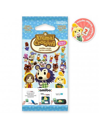 5152-Amiibos - Pack 3 Tarjetas amiibo Animal Crossing Serie 3-0045496353483