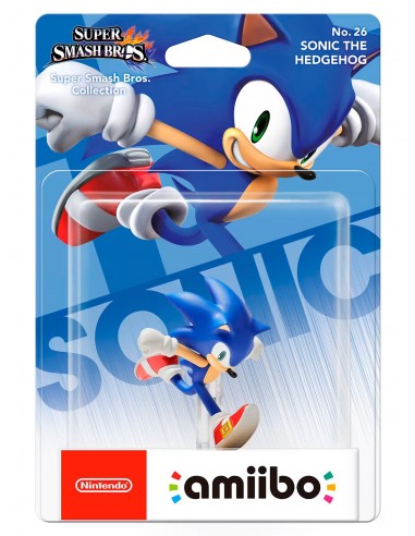 3523-Amiibos - Figura Amiibo Sonic the Hedgehog (Serie SSB)-0045496352721