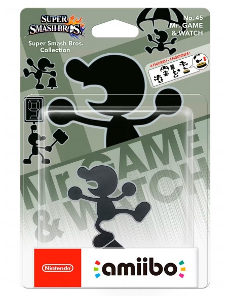 -166-Amiibos - Figura Amiibo Game & Watch (Serie SSB)-0045496353070