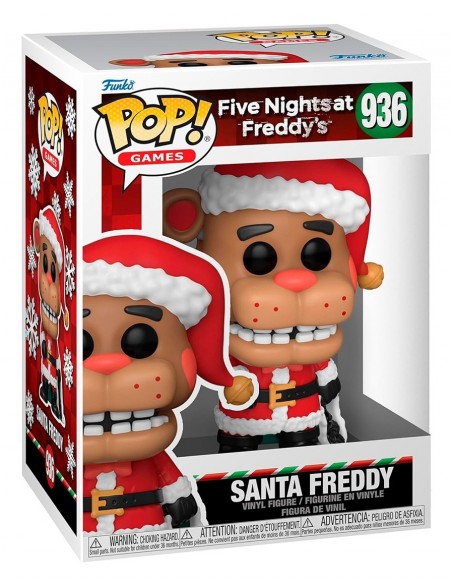 -14850-Figuras - Figura POP! Five Nights At Freddy´S - Pop Santa Freddy Fazbear-0889698724883