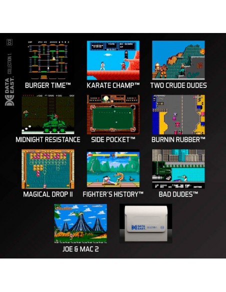 -4155-Retro - Cartucho Evercade Data East 1-5060690790068