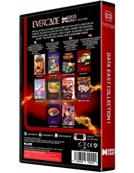 -4155-Retro - Cartucho Evercade Data East 1-5060690790068