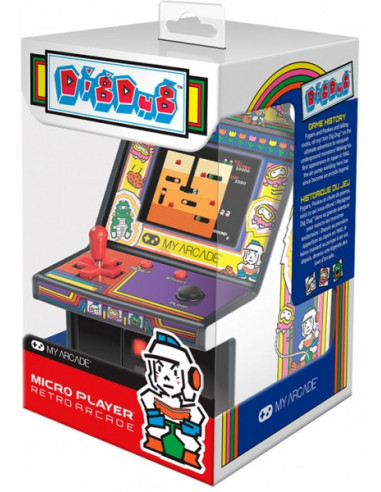2160-Retro - My Arcade Micro Player Retro Arcade Dig Dug Consola-0845620032211