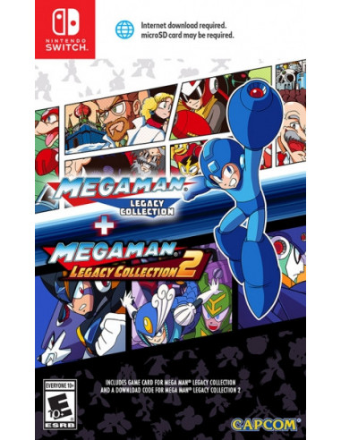 1283-Switch - Mega Man: Legacy Collection 1- 2 - Import - USA-0013388410026