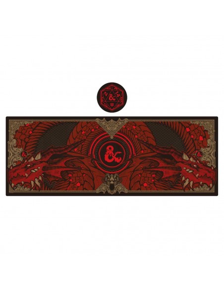 -16309-Merchandising - Dungeons & Dragons Desk Pad & Coaster Set-5060948290845
