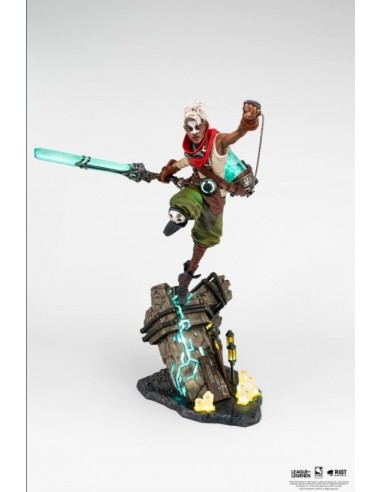 16452-Figuras - Figura Ekko Estatua Resina Escala 1/4 League of Legends 62 cm-0713929404933
