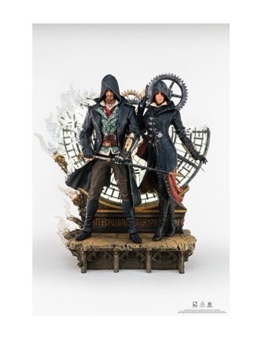 16447-Figuras - Figura Animus Jacob & Evie Frye Estatua Resina Escala 1/4 Assassin's Creed 61 cm-0713929405015