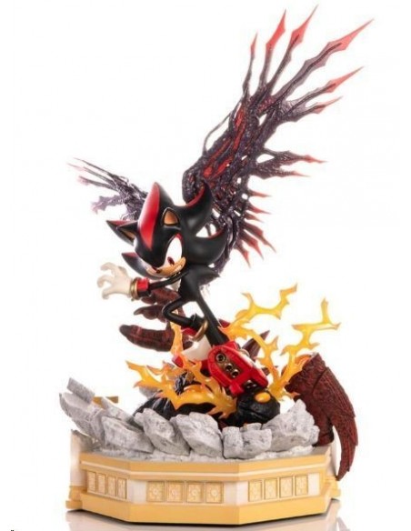 -16485-Figuras - Figura Shadow Evolved Estatua Resina Sonic X Shadow Generations 58 cm-5060316627983