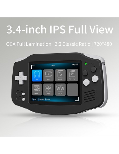 -16562-Retro - RG34XX Consola Anbernic Retro Portátil Black-9507758721467