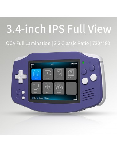 16566-Retro - RG34XX Consola Anbernic Retro Portátil Indigo Blue-9503739333223