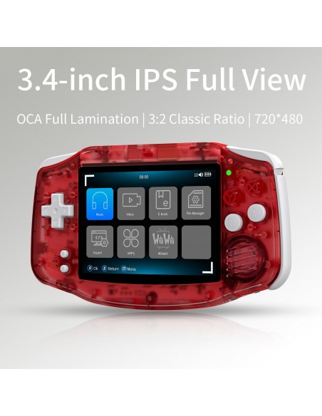 -16567-Retro - RG34XX Consola Anbernic Retro Portátil Red-9501154763892