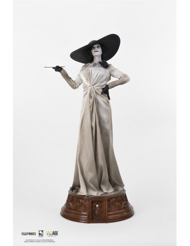 16816-Figuras - Figura Lady Dimitrescu Estatua Resina Escala 1/4 Resident Evil Village 89 cm-0713929404049
