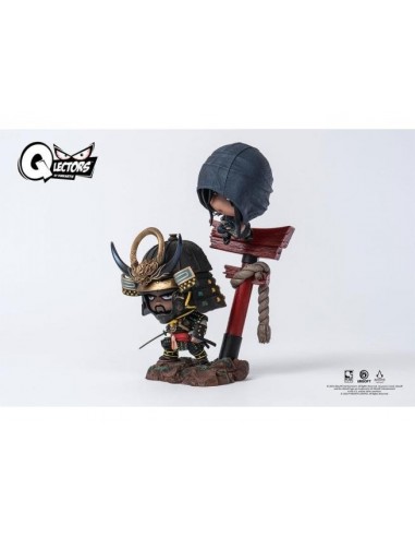 16832-Figuras - Figura Naoe & Yasuke Estatua Resina Qlectors Assassin's Creed Shadows 15 cm-0713929405107