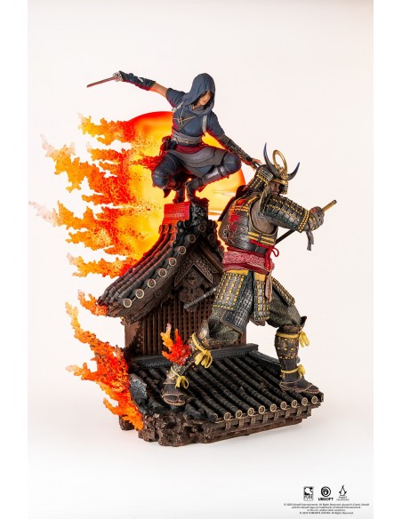 -16841-Figuras - Figura Animus Naoe & Yasuke Estatua Resina Escala 1/4 Assassin's Creed 79 cm-0713929405527