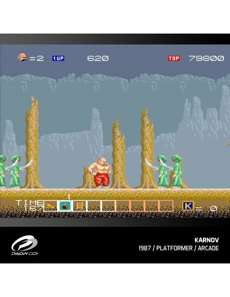 -16903-Retro - Cartucho Evercade Windjammers  Karnov & Friends-5060990241024