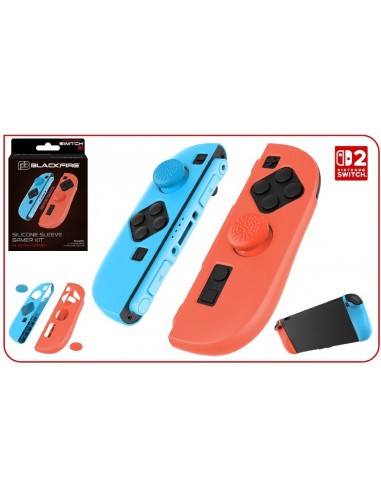 16918-Switch 2 - Blackfire Silicone Sleeve Gamer Kit - Switch 2-8431305034148