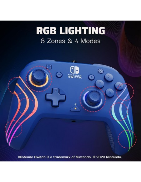 -17114-Xbox Series X - Afterglow Wave Wired Controller · Blue-0840454400090