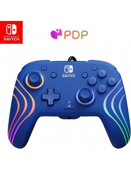 -17114-Xbox Series X - Afterglow Wave Wired Controller · Blue-0840454400090