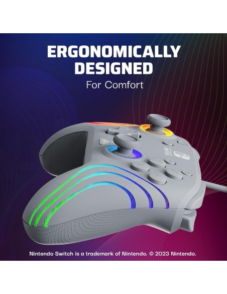 -17113-Xbox Series X - Afterglow Wave Wired Controller · Grey-0840454400199