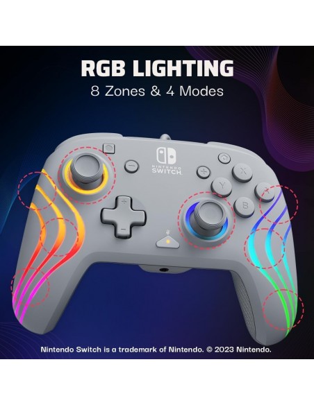 -17113-Xbox Series X - Afterglow Wave Wired Controller · Grey-0840454400199