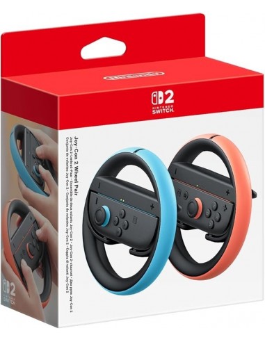 16974-Switch 2 - Oniverse Pack of 2 Racing Wheel Controller Holders - Orange/Blue - Switch 2-3701417804003