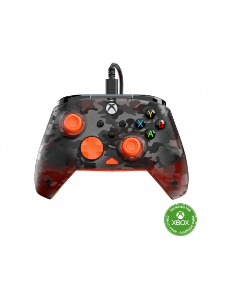 -17148-Xbox Series X - Rematch Core Wired Controller · Ghost Camo Black & Orange-0840454400038